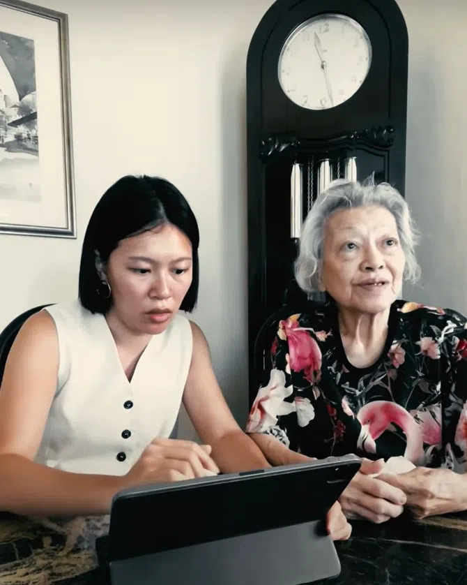 Stuck Design发起的项目，设计师根据阿嬷畅想中的未来，用AI绘制场景图。（Stuck Design提供）