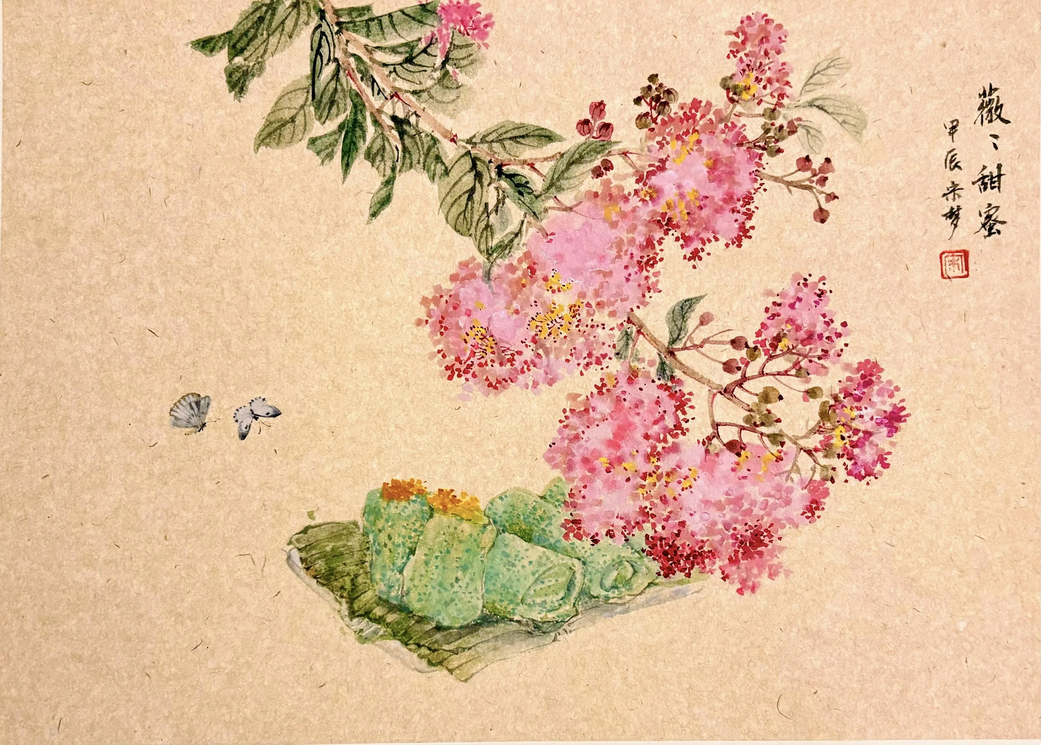 宋梦的娘惹糕系列之《薇薇甜蜜》。（宋梦提供）