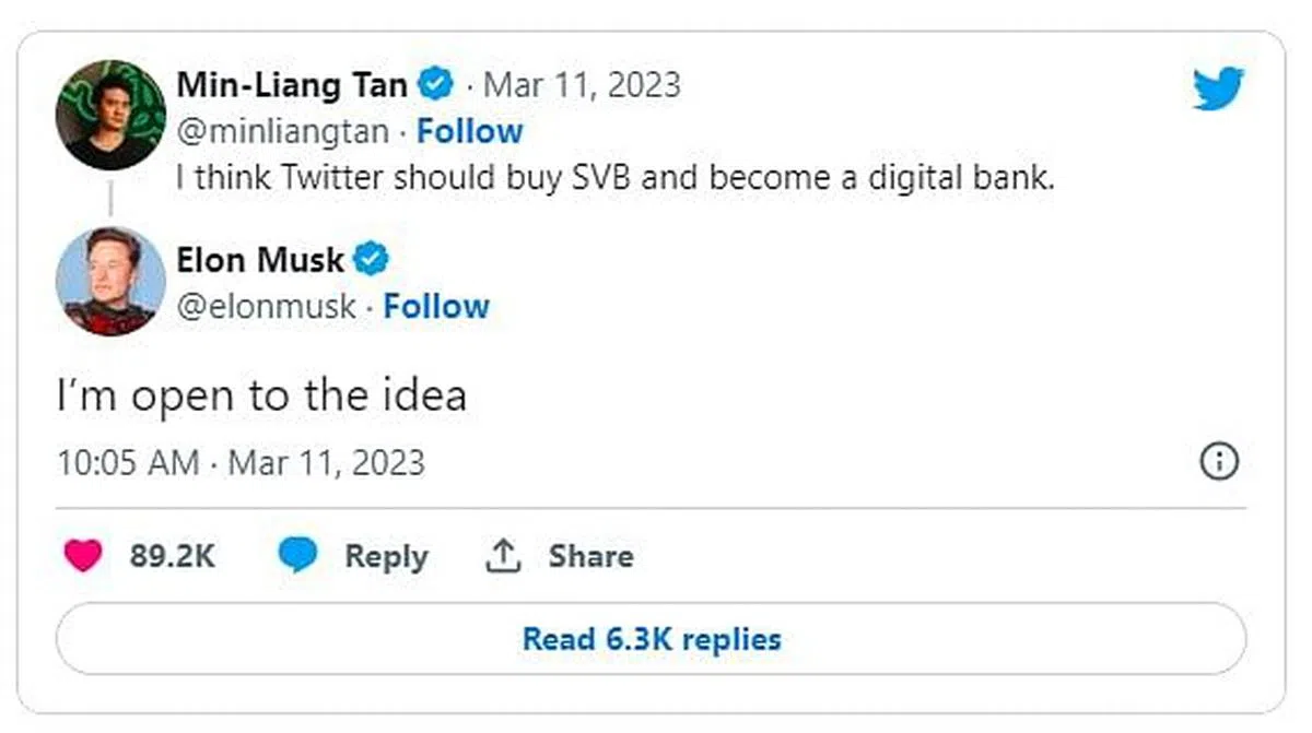 马斯克就是针对陈民亮的贴文作出回应的。（网络照片）