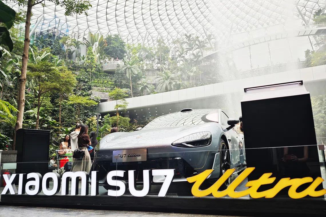 小米SU7 Ultra电动轿车首次在本地展出。（APRW提供）