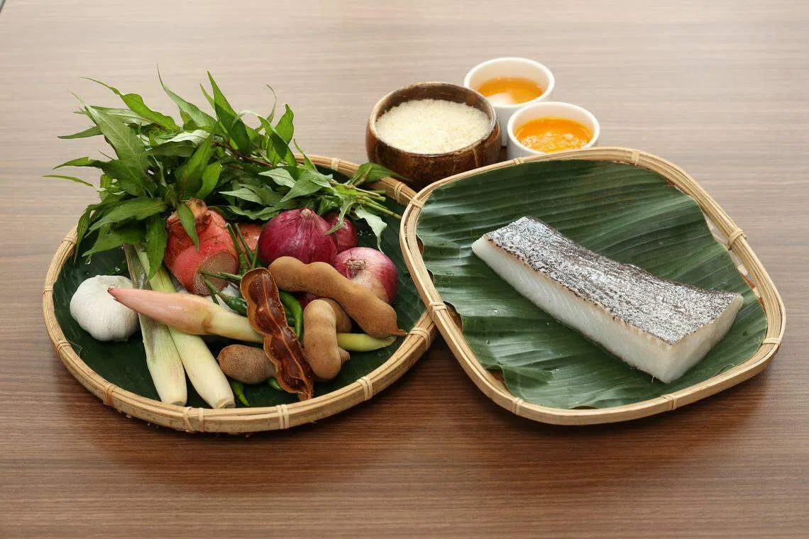 亚参大比目鱼烩饭的主角，可用其他白鱼如鲈鱼、鲷鱼或石斑鱼取代。（唐家鸿摄）