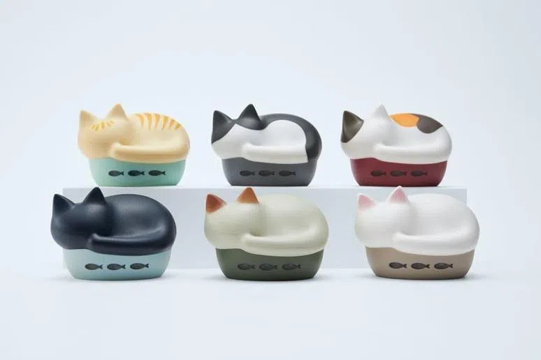 日本品牌Radius推出的Neko系列，耳机盒是猫咪造型。（互联网）