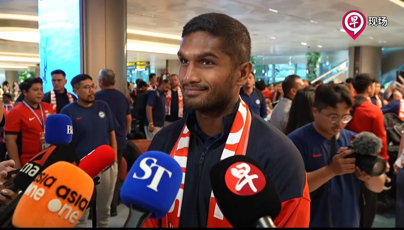 雄狮队长哈里斯（Hariss Harun）接受媒体访问。（视频截图）