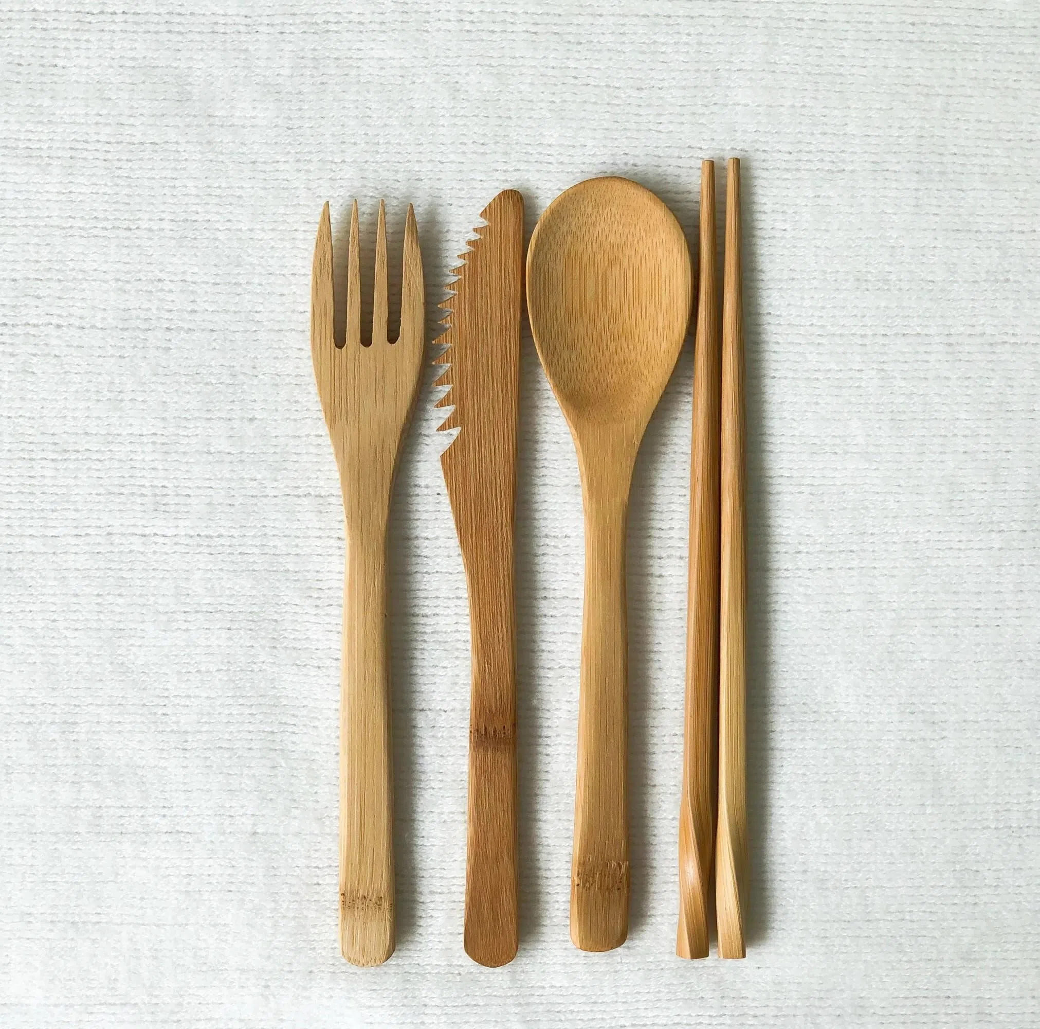 竹子餐具美观环保，也易于收纳和携带。（取自Your Sustainable Store官网）