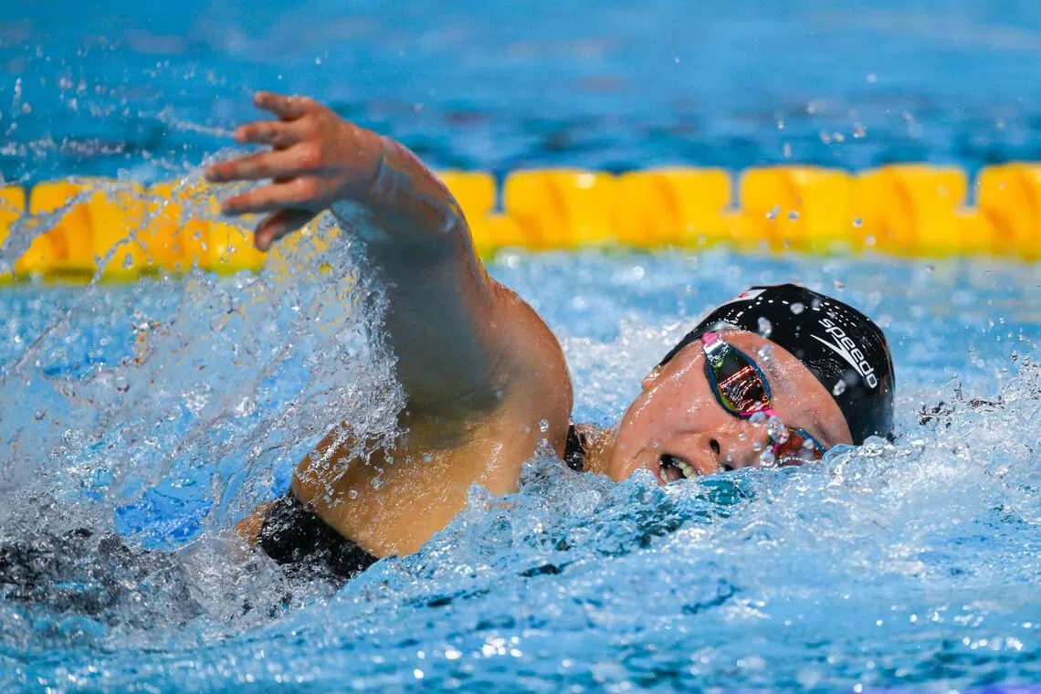 颜欣慧是我国女子400米、800米和1500米自由泳全国纪录保持者。（档案照片）