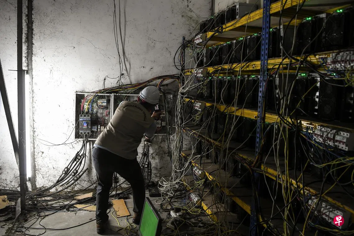偷电挖比特币屡禁不绝马国电力损失高达15亿元| 联合早报