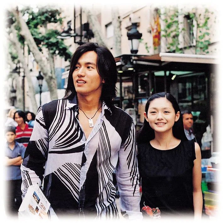 大S（右）和言承旭分别在两部《流星花园》中饰演“杉菜”和“道明寺”。（互联网）