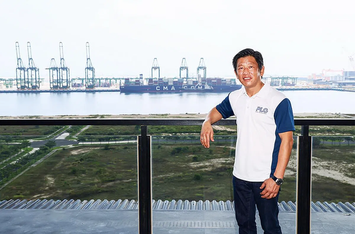 环通物流集团的创办人兼董事长林世福表示公司的未来计划，是希望公司能成为将新加坡与亚洲、世界市场连接起来的门户。（图/环通物流集团提供）