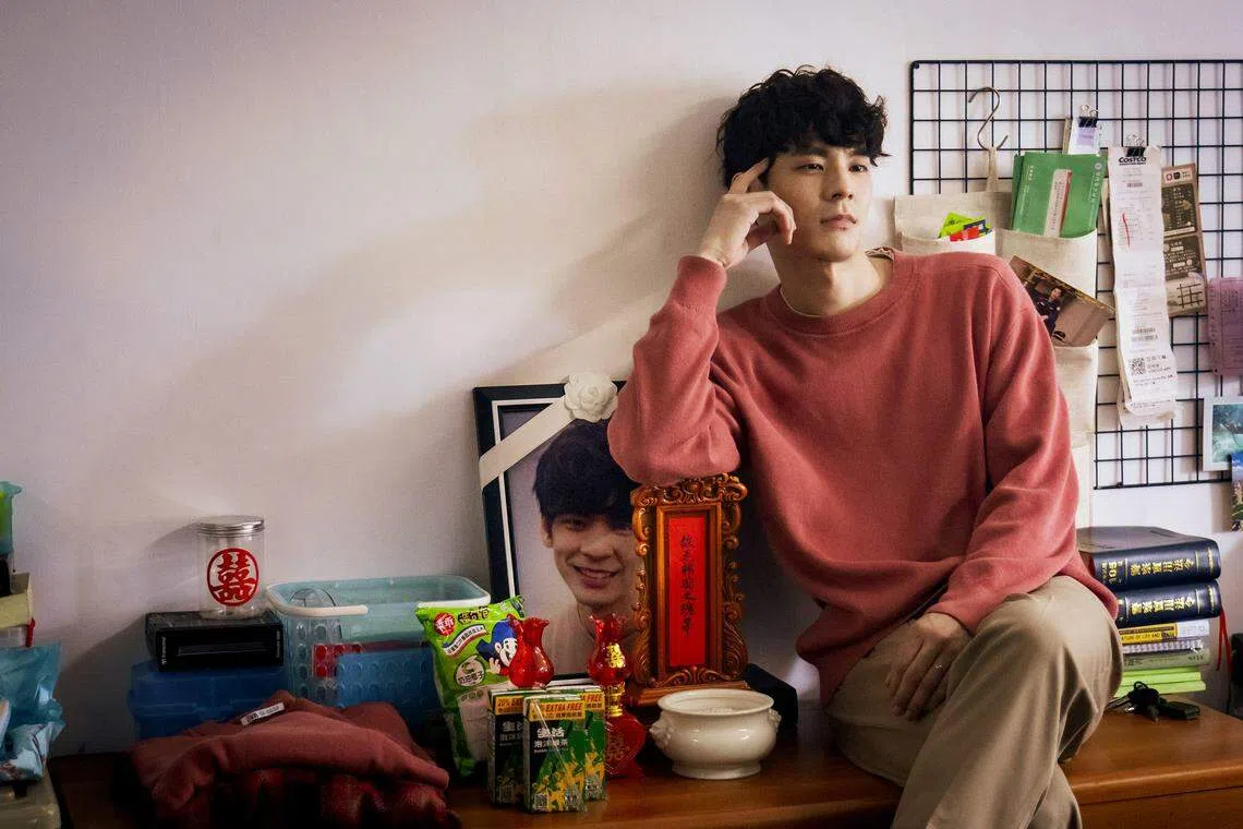 林伯宏扮演神出鬼没的同志鬼新郎“毛毛”。（嘉华提供）