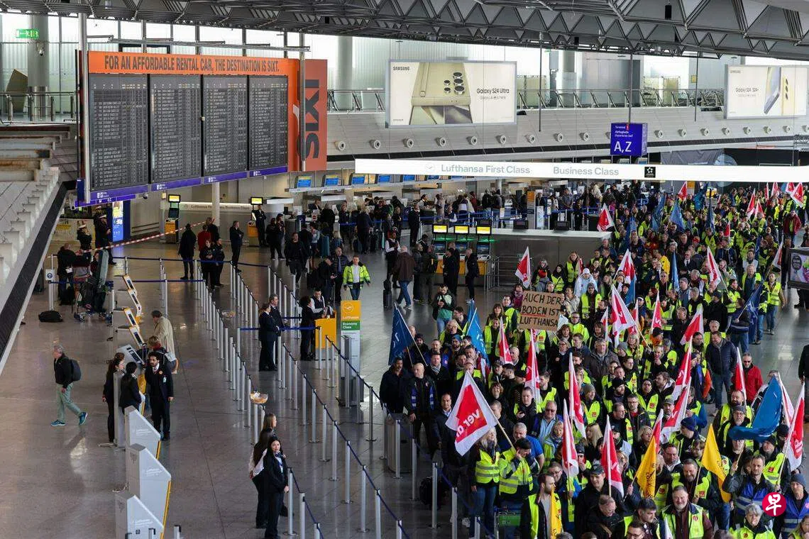 德工会号召汉莎航空地勤人员本周再罢工| 联合早报