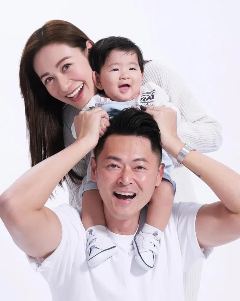 江若琳在人生最低潮时遇到丈夫萧唯展，她感谢丈夫不离不弃。（互联网）