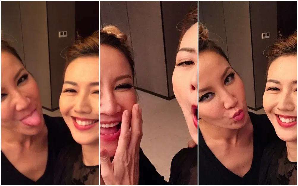 孙燕姿晒出过去跟李玟的三连拍合照。（取自艺人IG）