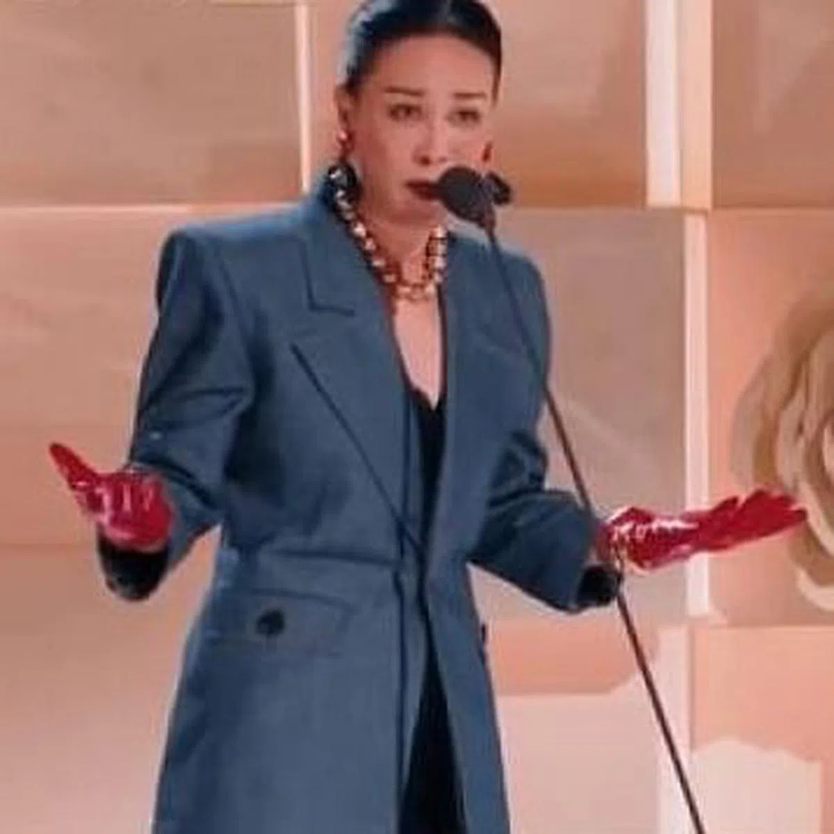 那英的实话实话，被认为是节目最大亮点。（取自网络）