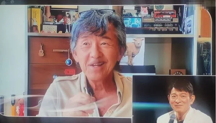 林子祥曾与刘德华合拍电影。（视频截图）