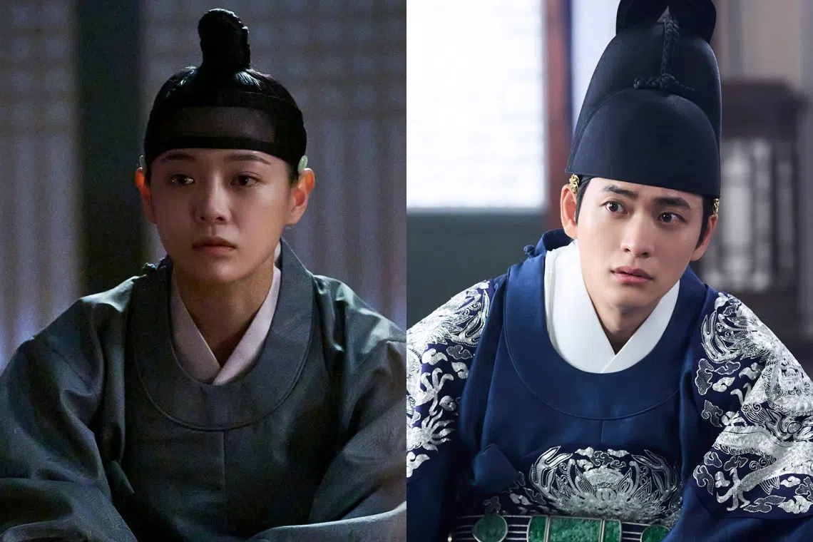 金世正（左）和姜泰伍灵魂互换。（取自MBC Drama脸书）