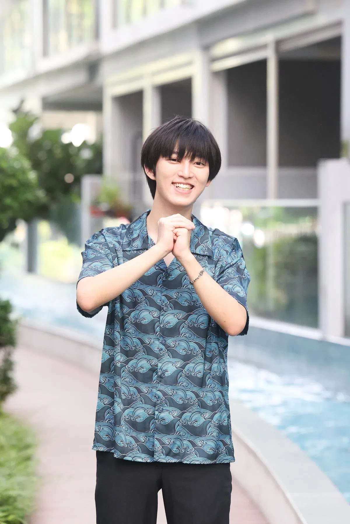 具东方美学元素的服饰近来不仅在年节，平时也受到欢迎。（陈斌勤摄）