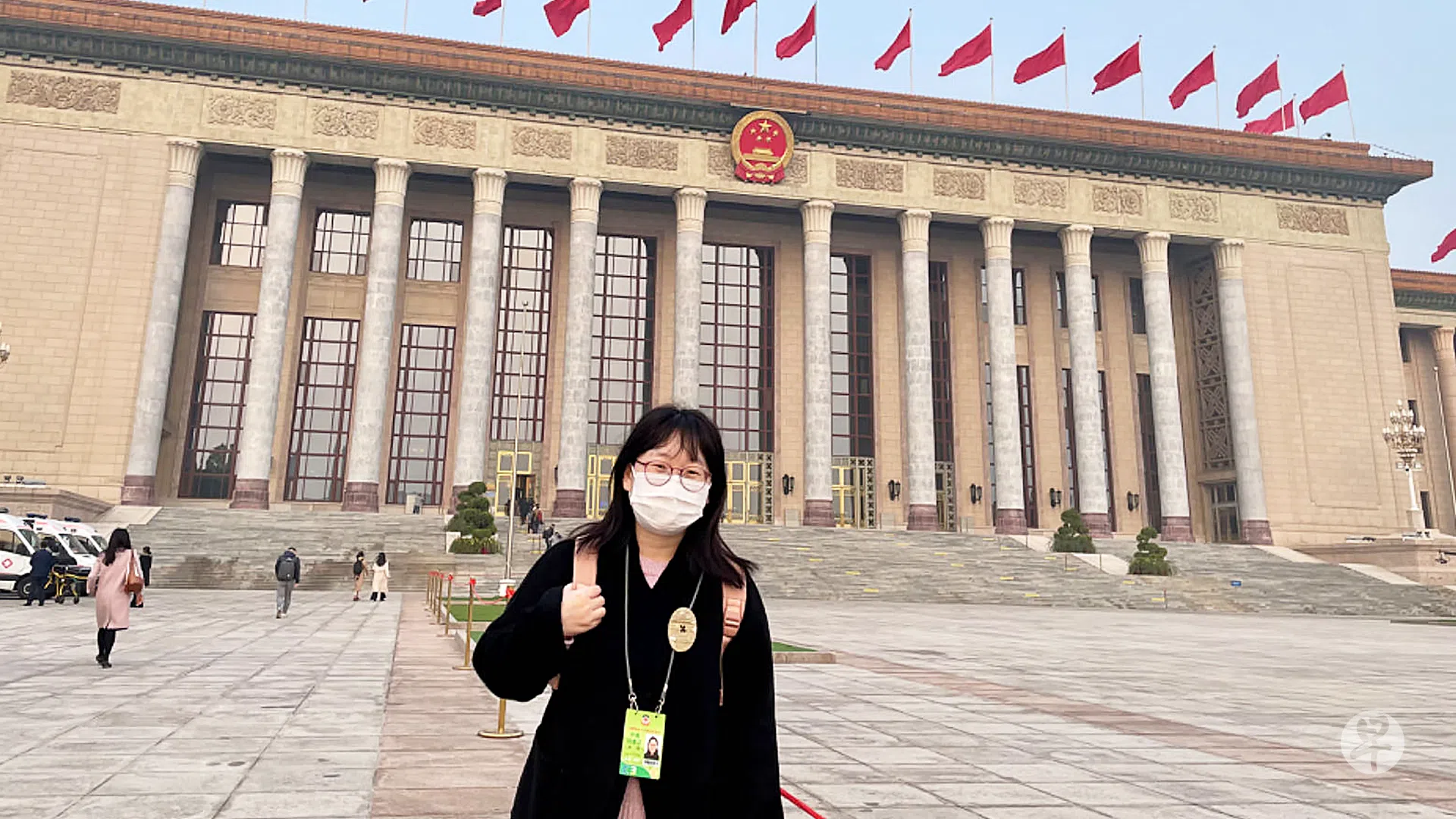 中共二十大2022年10月16日至22日在北京人民大会堂召开，《联合早报》上海特派员陈婧赴京加入采访大队，为读者发回最新消息。（陈婧提供）