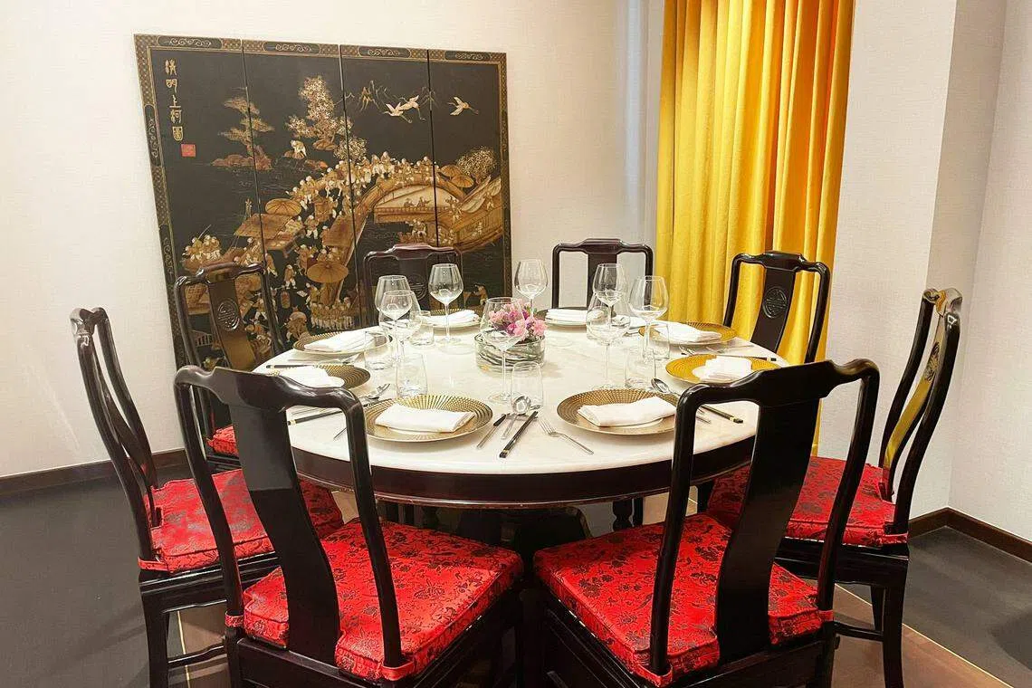 餐馆在史各士路娘惹餐馆Inodocafe内，有两个可打通的私人包间。（餐馆提供）