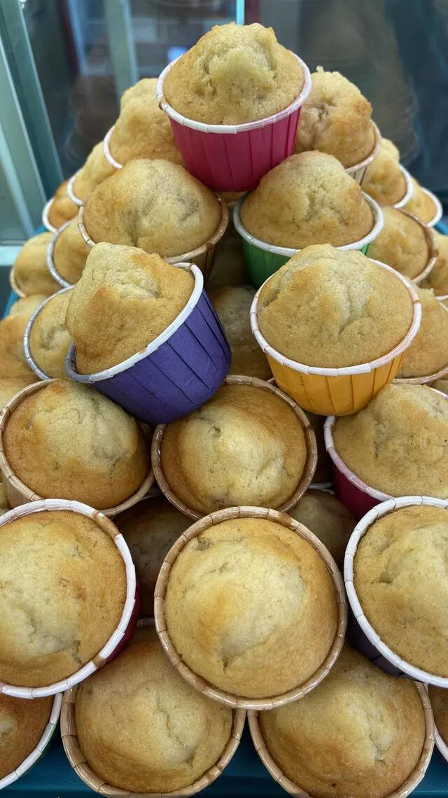 松饼小巧口味多，是当仁不让的人气选择。（黄靖晶摄）