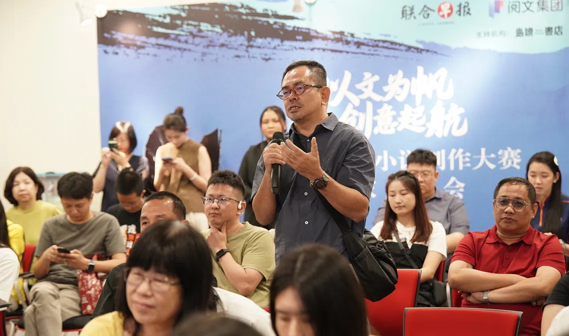 槟城活动现场，听众与作家互动交流，碰撞跨文化观点。