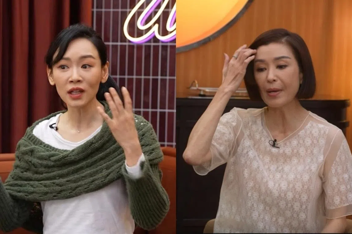 杨思琦上伍咏薇（右图）的YouTube节目《九运会客室》。（互联网）