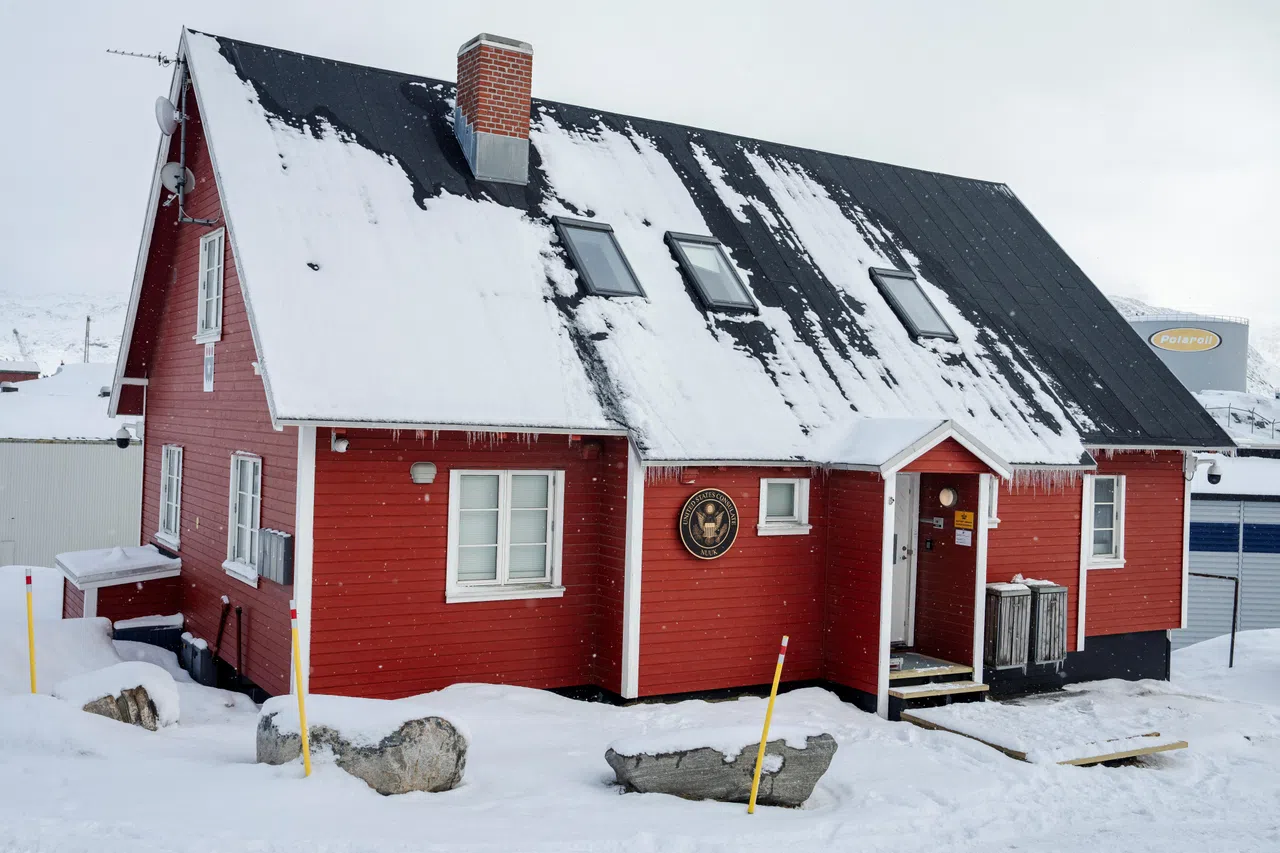 美国驻格陵兰首府努克的领事馆。（路透社）