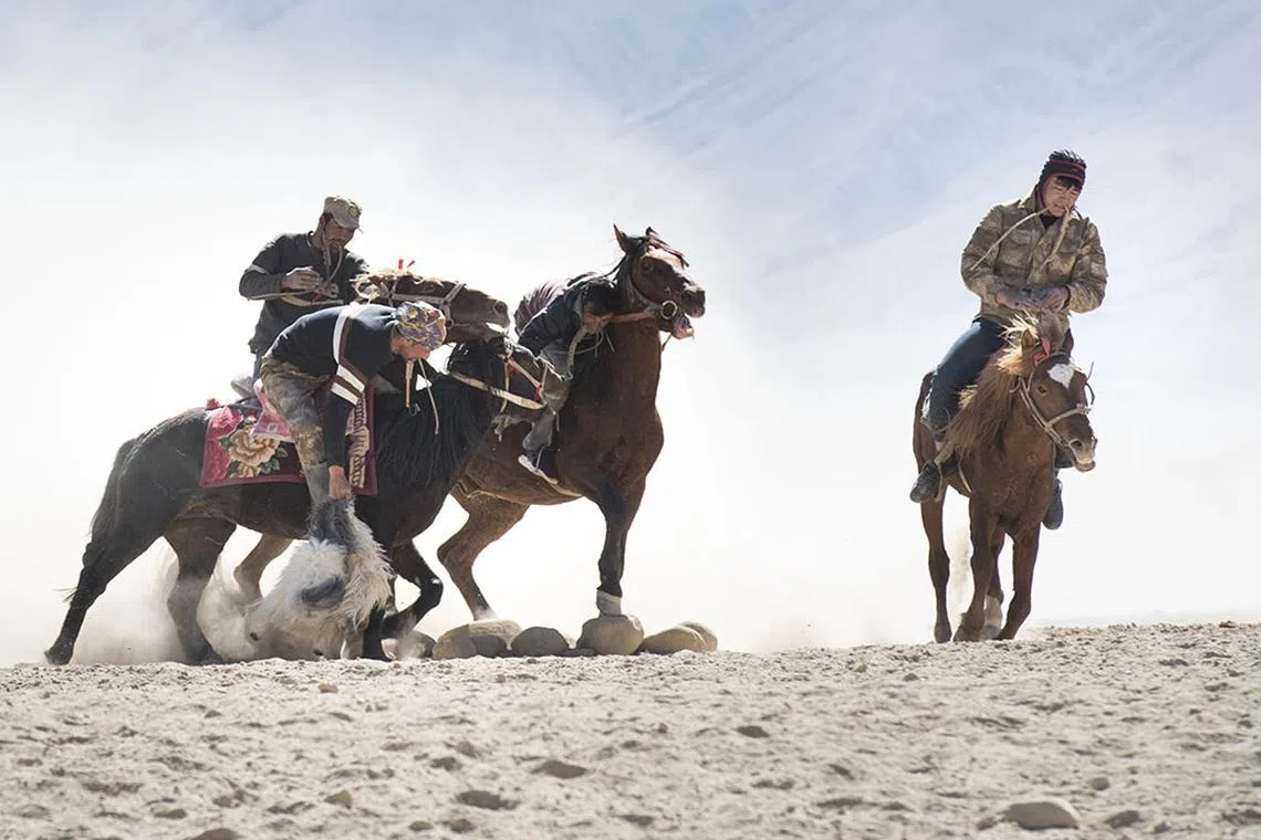 10.终于把羊皮放到目标地点，大获全胜。（叶文基摄）