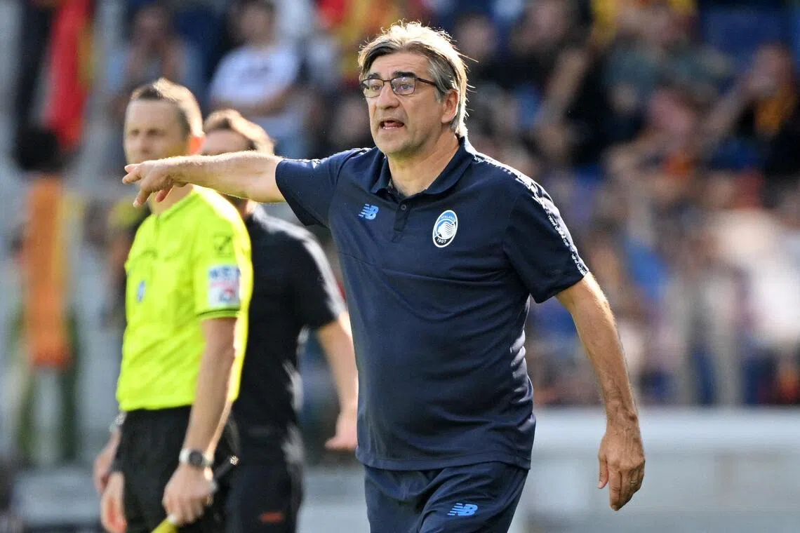 亚特兰大主帅尤里奇上赛季在南安普敦保级失败后，再次回到熟悉的意甲联赛执教。（路透社）