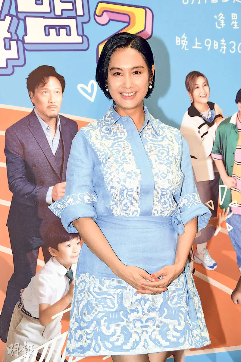 朱茵出席《反起跑线联盟2》记者会。（取自明报）