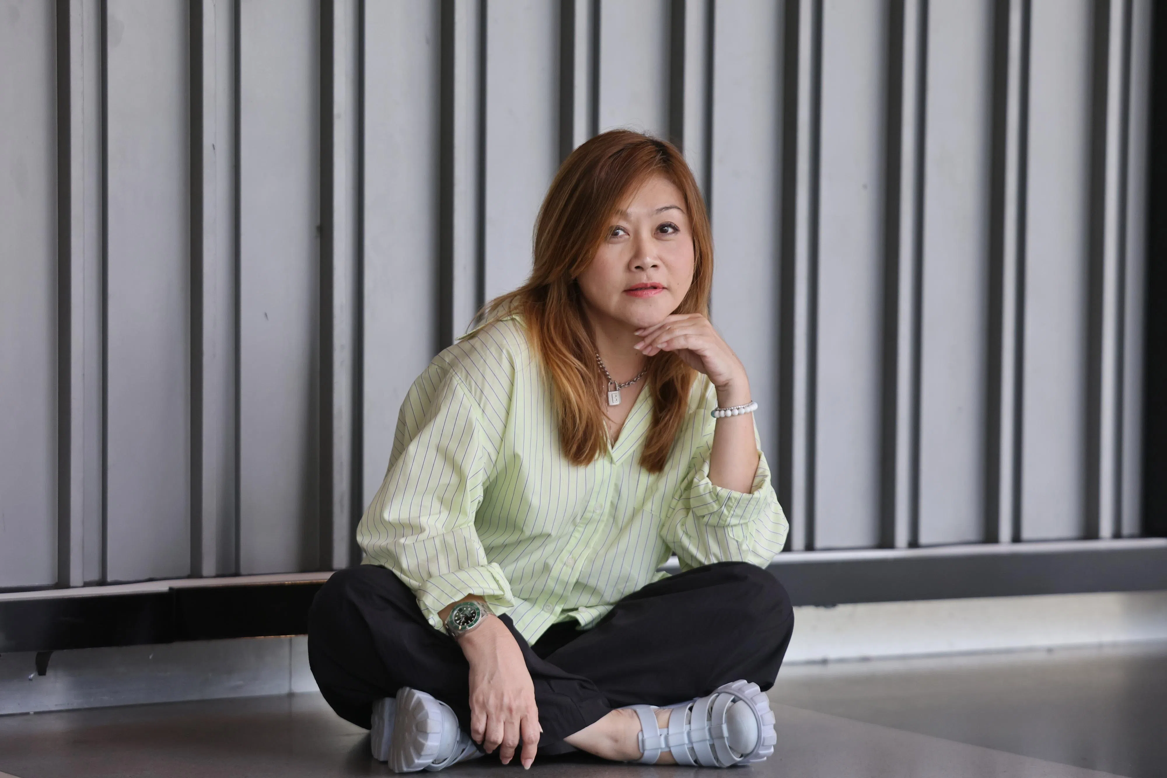 现在的杨莉冰多了一份从容自得。（唐家鸿摄）