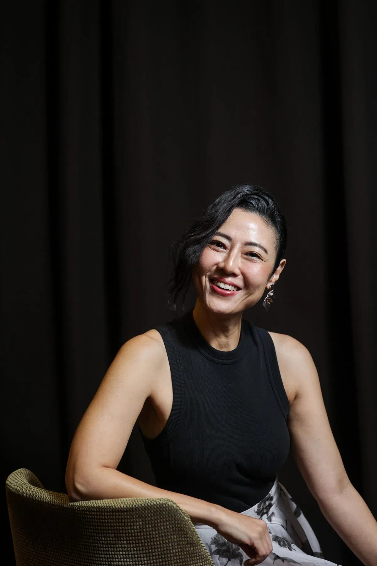 许美珍认为音效是让恐怖片更可怕的元素。（叶振忠）