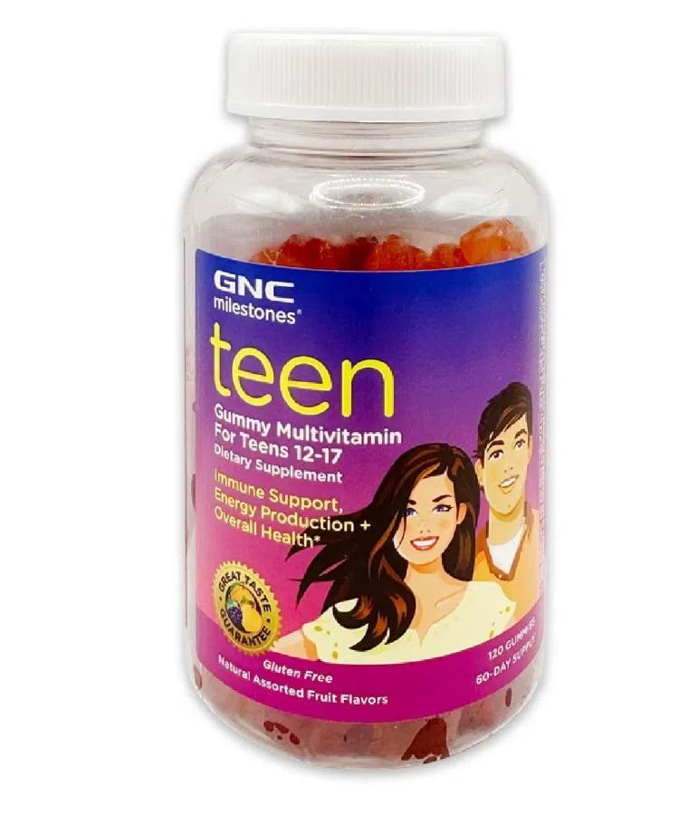 GNC Milestones青少年综合维生素软糖适合不习惯吞咽药片或胶囊的青少年食用。（品牌提供）