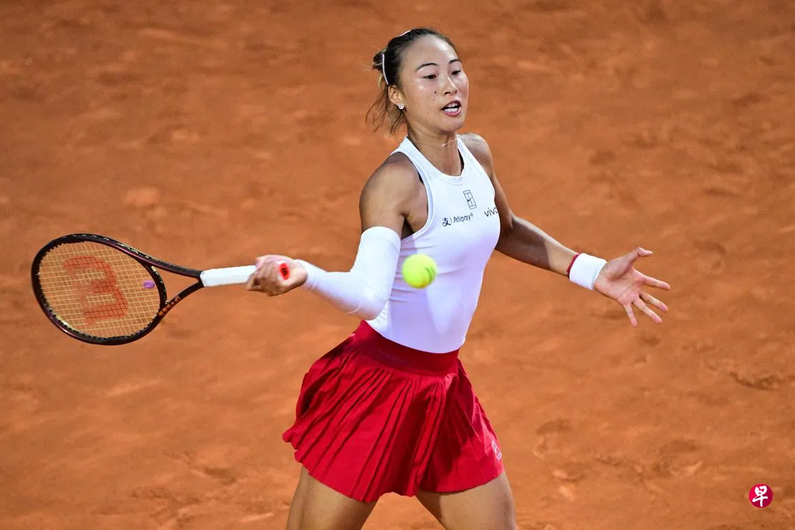 郑钦文首胜阿丽娜闯意大利网球公开赛四强| 联合早报