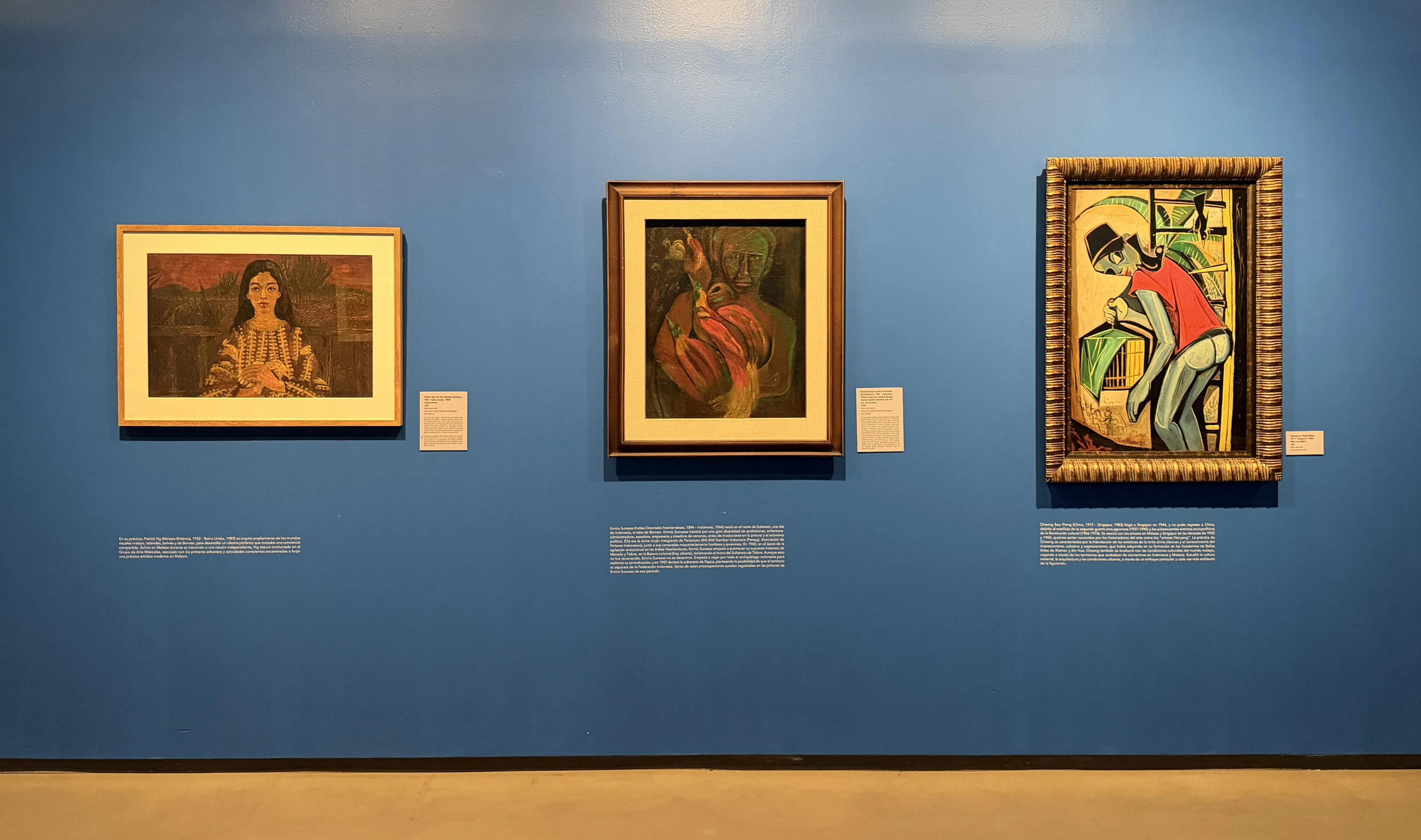 大展首次在墨西哥展出东南亚艺术，包括新加坡锺四宾等艺术家的作品。（国家美术馆提供）