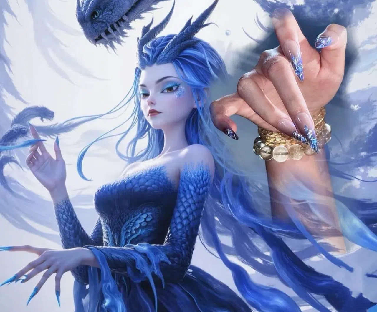 恶女敖闰的“裂空爪”变成时尚美甲套。（取自淘宝网）