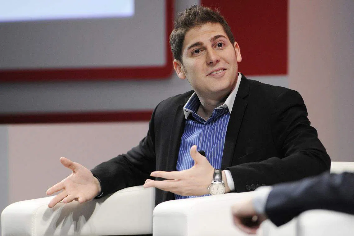 今年新加坡50大富豪榜，Meta Platforms（前身为Facebook）联合创办人萨维林（Eduardo Saverin），以160亿美元的财富荣升榜首。（彭博社）