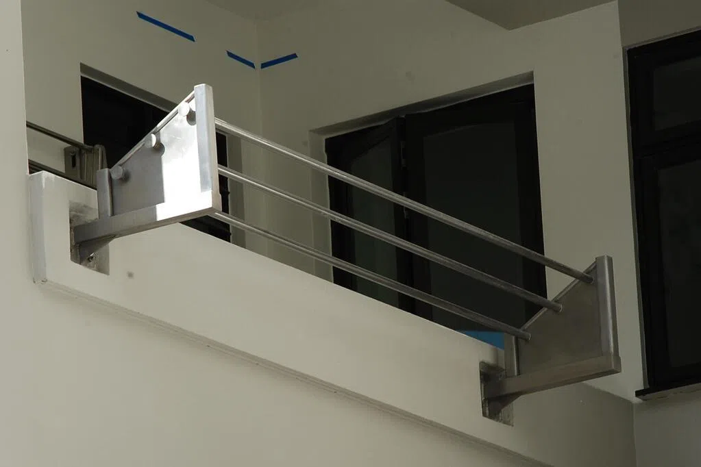 交流站：晾衣架固定横杆的不便