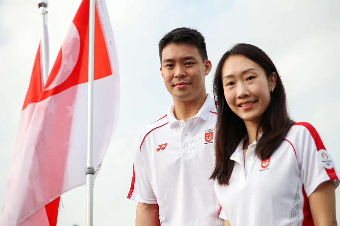 许永凯（左）和陈薇涵最大的担忧是比赛没有发挥好。（档案照片）