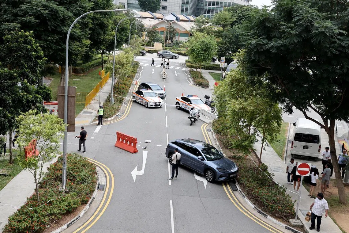 这起致命车祸发生在星期五（6日）上午11时50分，地点是牛车水佛牙寺龙华院（Buddha Tooth Relic Temple）外的停车场。（档案照片）