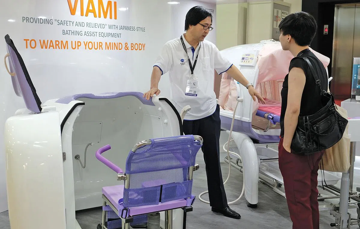 亚洲国际医疗展多维度提供医疗解决方案。（图/Messe Düsseldorf Asia提供，摄于疫情前）