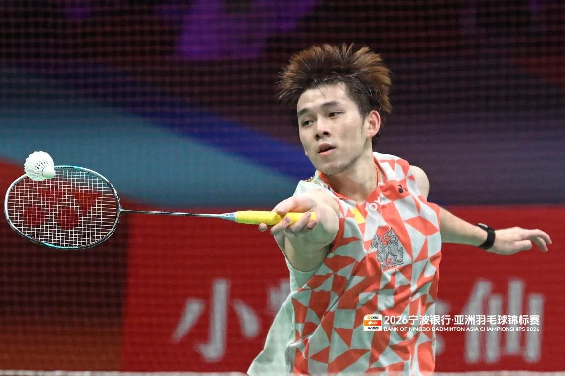 头号种子兼卫冕冠军昆拉武特止步亚锦赛男单四强。（亚洲羽毛球锦标赛提供）