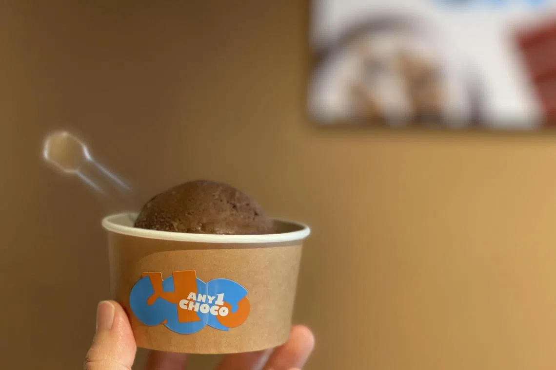 Any1Choco畅销咖啡巧克力雪糕，味道香醇。（黄靖晶摄）