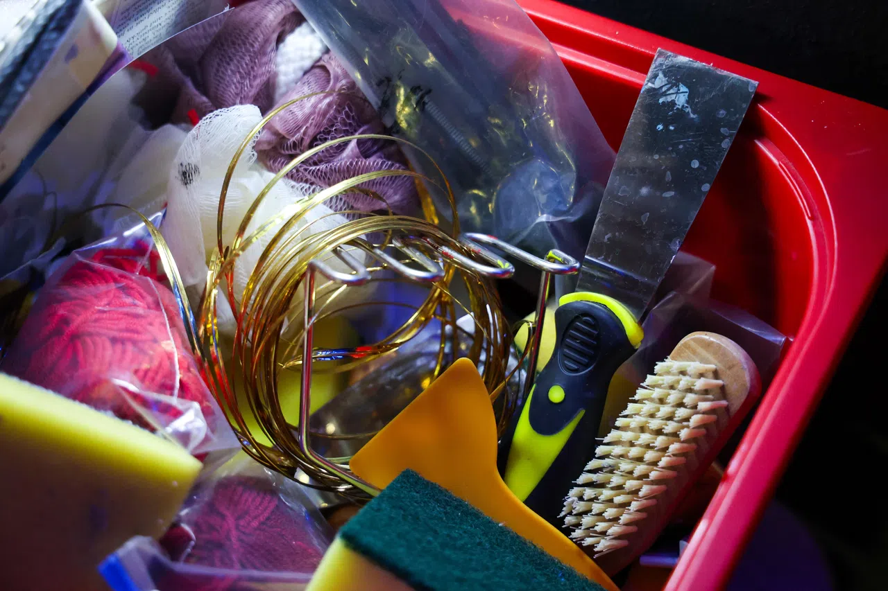 如果想要发泄情绪破坏画面，可以使用工具篮中的各种工具。（林明顺摄）