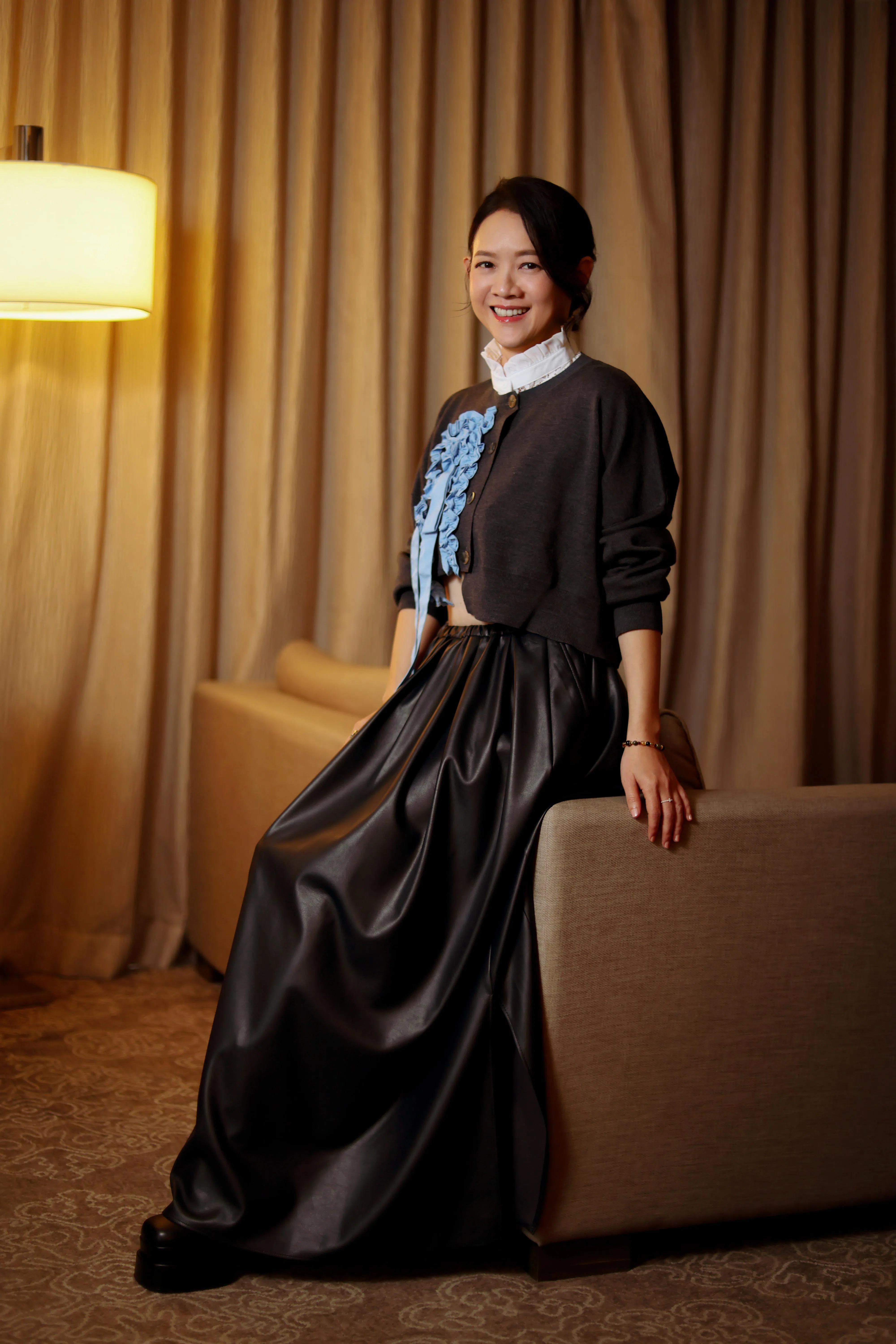 曾宝仪机智、亲切且稳健的主持风格备受观众喜爱。（龙国雄摄）