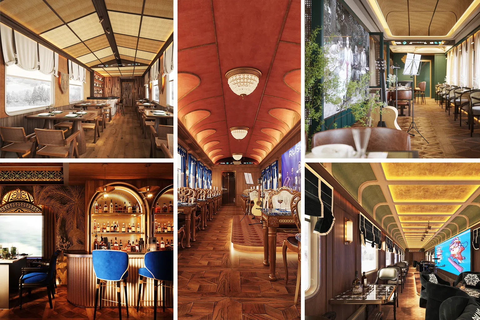 “伊春号”的车厢有不同的主题，如浪漫的温哥华、红堡之夜、撒哈拉故事等，让你尽情打卡。（图/ASA提供）