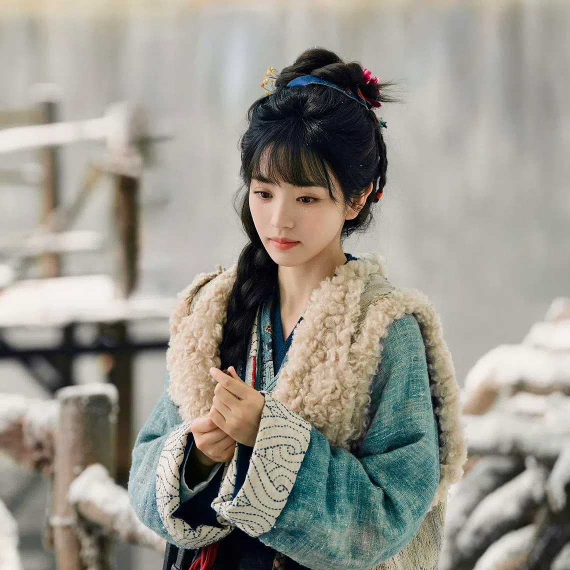 田曦薇凭杀猪女樊长玉一角，成功摆脱了过往的甜美形象。（取自剧集微博）