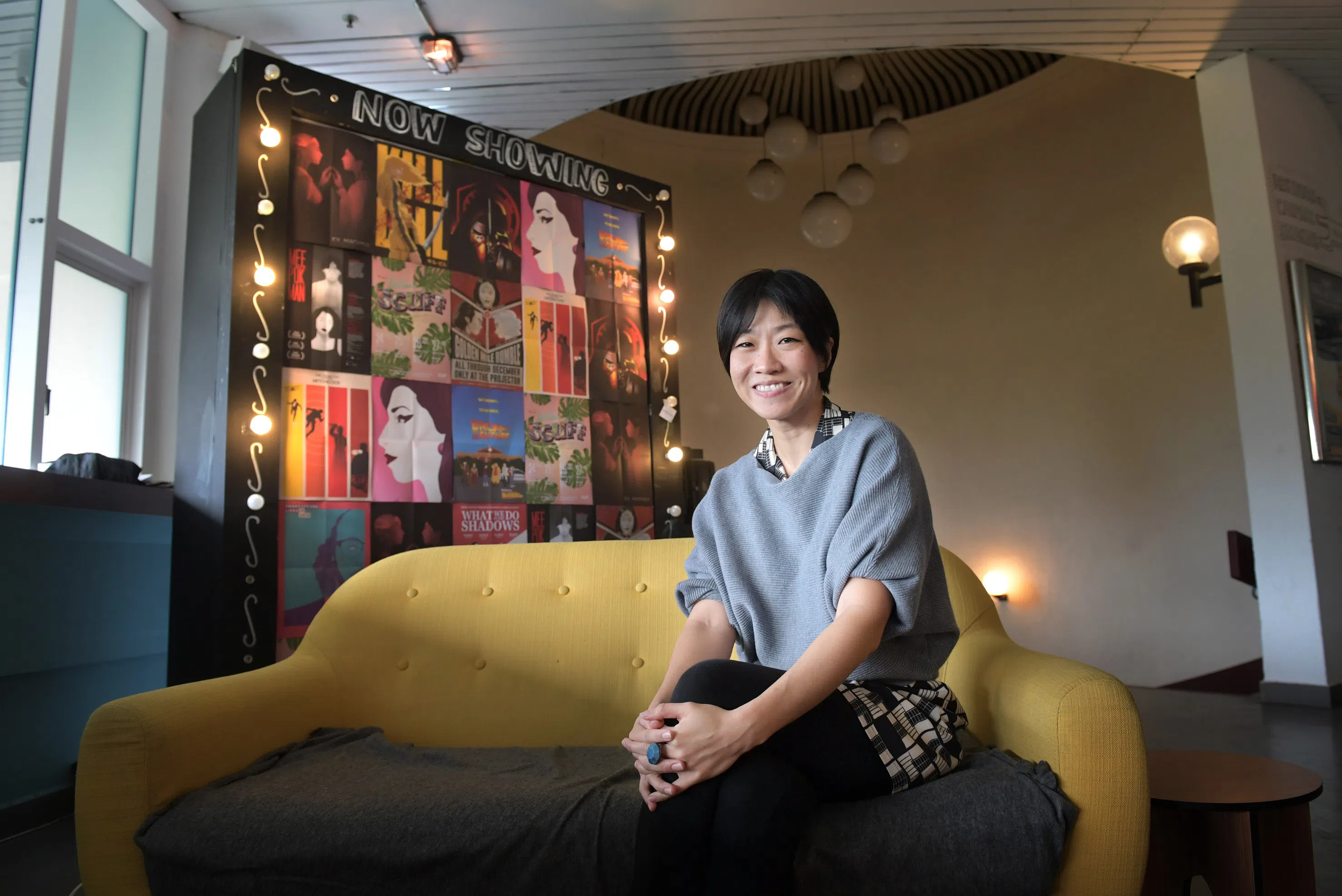 兜兜转转近10年，The Projector创办人陈慧玲又回到电影梦启蒙的黄金大厦。（档案照）