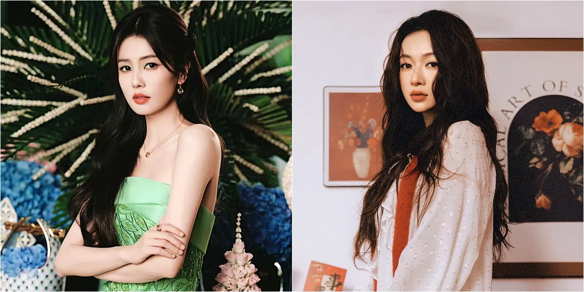 稳坐一线花旦的白鹿（左图）、吴谨言都是欢娱影视旗下艺人。（取自于正微博、艺人微博）