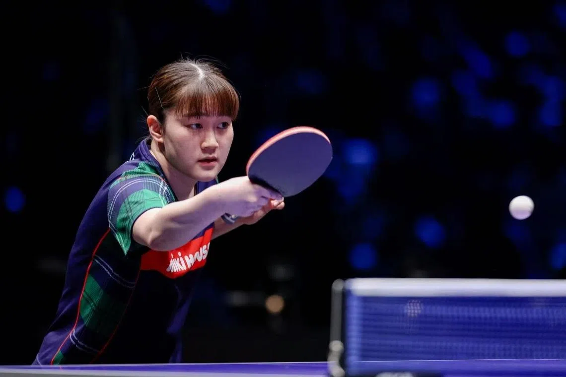 世界排名第13的大藤沙月（图）力擒日本同胞佐藤瞳摘下女单桂冠。（WTT提供）