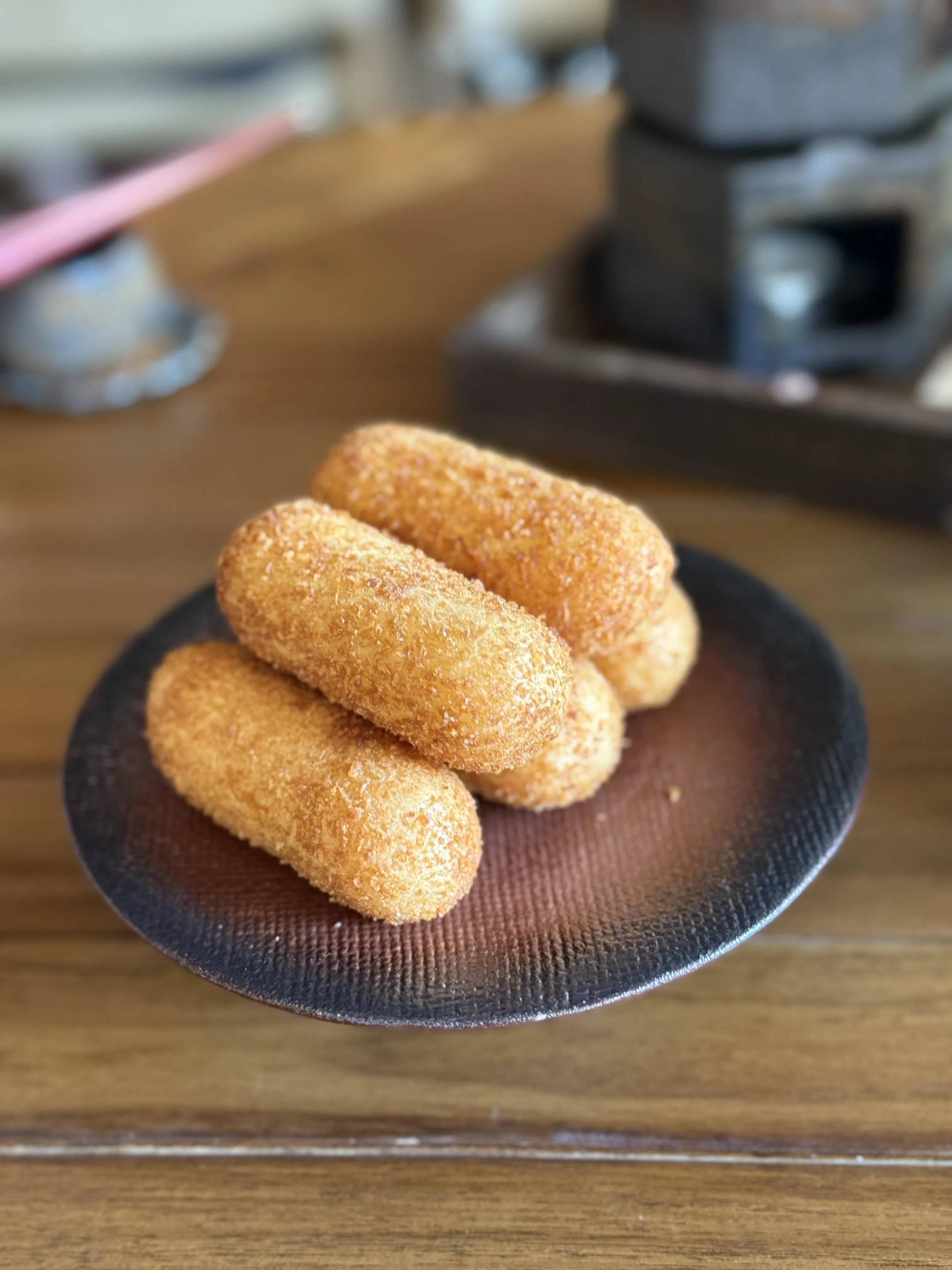 甜点红糖糍粑外酥内糯。（叶晓虹摄）
